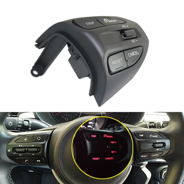 Управляющая кнопка на руль для KIA K2 RIO, Классическая кнопка управления круиз-контролем, громкостью, Bluetooth, телефоном, для KIA RIO