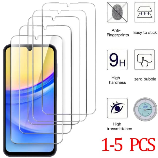 Защитное стекло 9H для Samsung A15 A16 A56 A36 A17 A14 A25 A24 A55 A53 A52 A52S A57 A37 A34 A35, закаленное стекло для Samsung Galaxy A15, самсунг а15