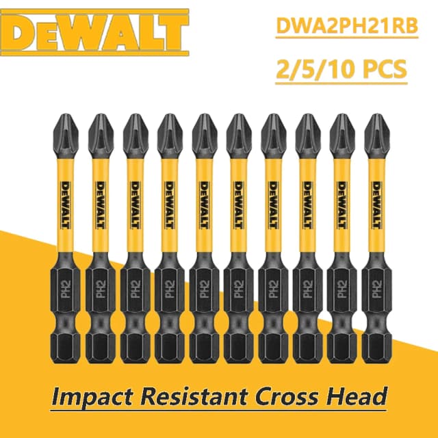DEWALT ударные отвертки PH2/SL8x57/89 мм оригинальная электрическая отвертка ударопрочная крестовая головка DWA2PH21RB/DWA2SL8IRB/