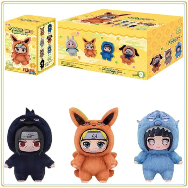 Оригинальный BANDAI Eaki Наруто Узумаки Наруто слепая коробка Shippuden Beast Party Series плюшевая кукла аниме персонажи милые игрушки в подарок