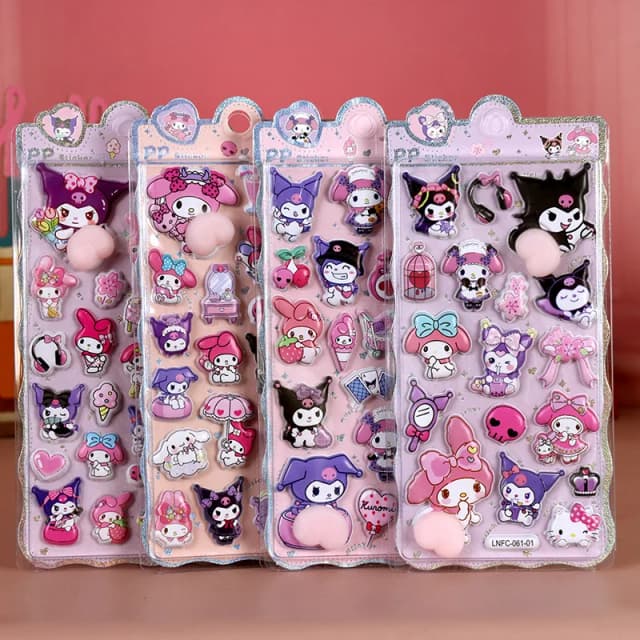 3D Kawaii наклейка счастливыми ягодицами и мультяшная мягкая зажимная детская декомпрессионная наклейка с пузырьками, декоративная наклейка для чехла телефона