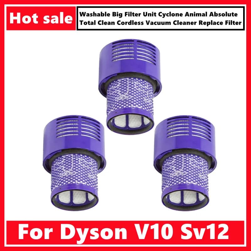 Моющийся большой фильтр для Dyson V10 Sv12 Cyclone Animal Absolute Total Clean, беспроводной пылесос, сменный фильтр