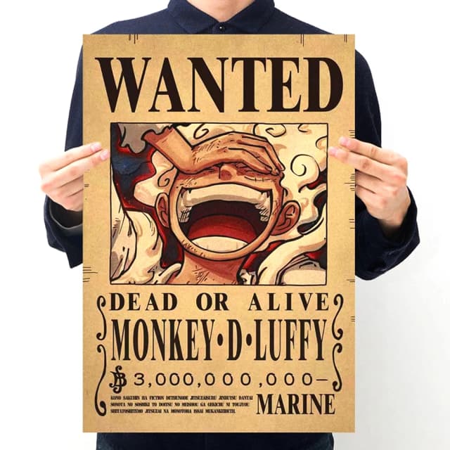 Аниме One Piece Gear 5 Луффи Бог Солнца Ника Баунти хотел постеры Закон Детские фигурки Винтаж Гостиная Настенное украшение Стикеры Игрушки
