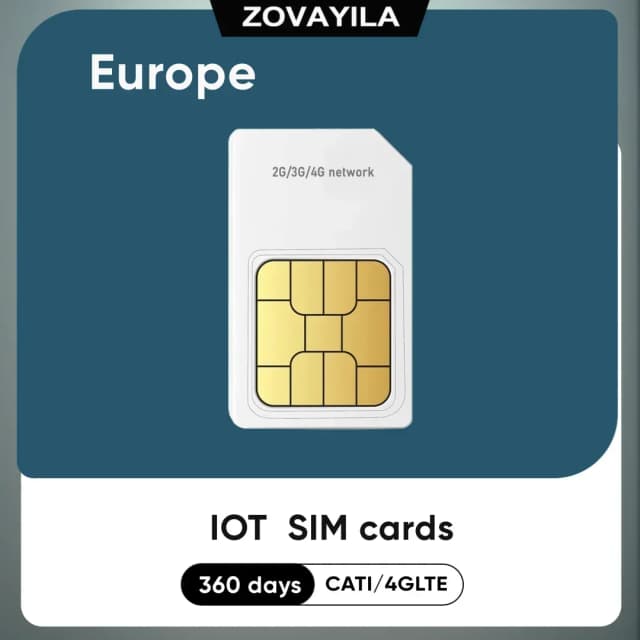 4G GPS трекер SIM-карта Европа роуминг данных 360 МБ IOT устройство M2M ошейник 365 дней сервис