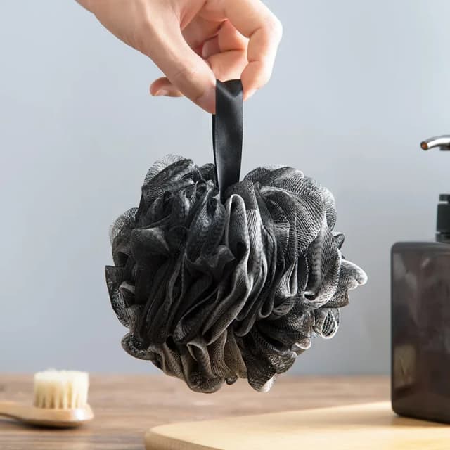 Сетчатая губка для душа, пуховки для ванны, пузырьковый шарик, люфа, отшелушивающая щетка для тела, мягкий очиститель, скраб для кожи, щетка для спины, принадлежности для ванной комнаты