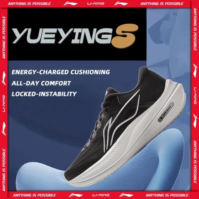 Мужские кроссовки Li-Ning YUEYING 5 с оптимизированной амортизацией и широким носком, светоотражающие, TEMPO BOUNCE, ARHV015 ARHW003
