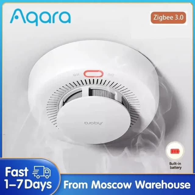 Умный детектор дыма Aqara Zigbee 3,0, монитор пожарной сигнализации, звуковое оповещение, домашняя безопасность, работа с приложением Xiaomi Mi Home Homek