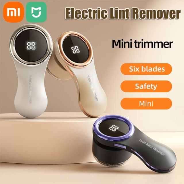 Электрическое средство для удаления ворса Xiaomi, ЖК-дисплей, USB перезаряжаемые портативные шарики для волос, средства для удаления пуха, бытовая тканевая бритва