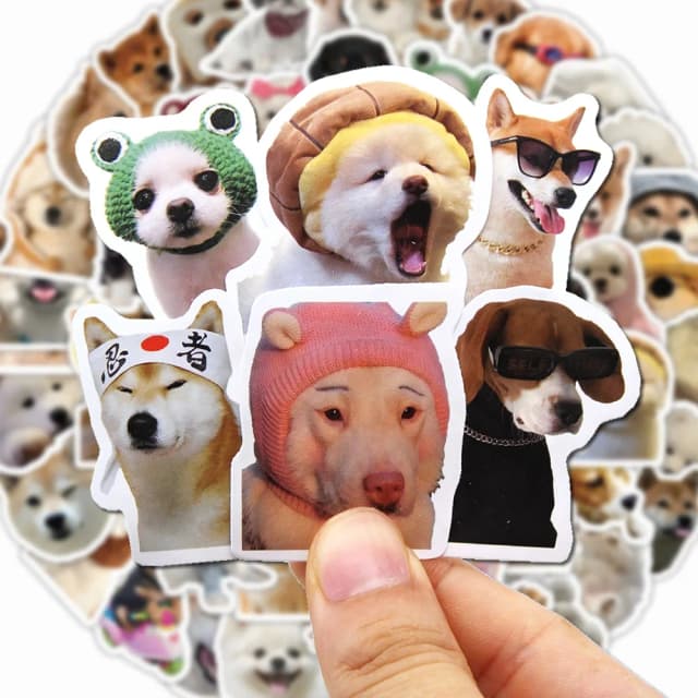 10/100/1000 個おかしい犬ステッカー漫画かわいいデカールおもちゃギター電話自転車ラップトップノートブック荷物車落書き子供ステッカー