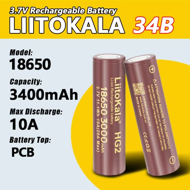 1-16 шт. LiitoKala 3,7 В 18650 HG2 3000 мАч литиевые аккумуляторные батареи непрерывного разряда 30 А для электроинструментов для дронов