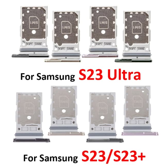 Для Samsung Galaxy S23 Plus S23+ S911 S916 Телефон Новый лоток для SIM-чипа, слот для карт, карман для S23 Ultra S918