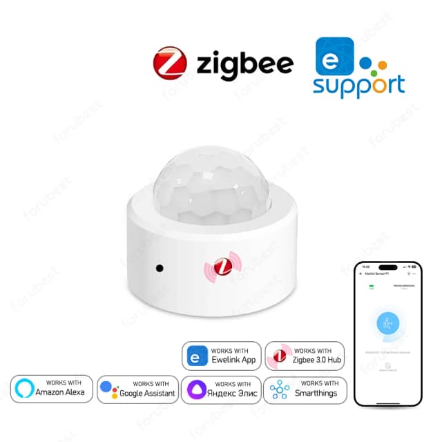 Zigbee 3,0 датчик движения человека PIR инфракрасный детектор умный дом охранная сигнализация Ewelink управление приложением через Zigbee Bridge Zigbee Hub