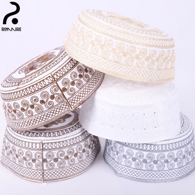 Модная мусульманская мужская дизайнерская мусульманская шляпа Yarmulke для мужчин, высококачественная многоцветная исламская крышка для волос Yarmulke, деловая часть RIMAIRE