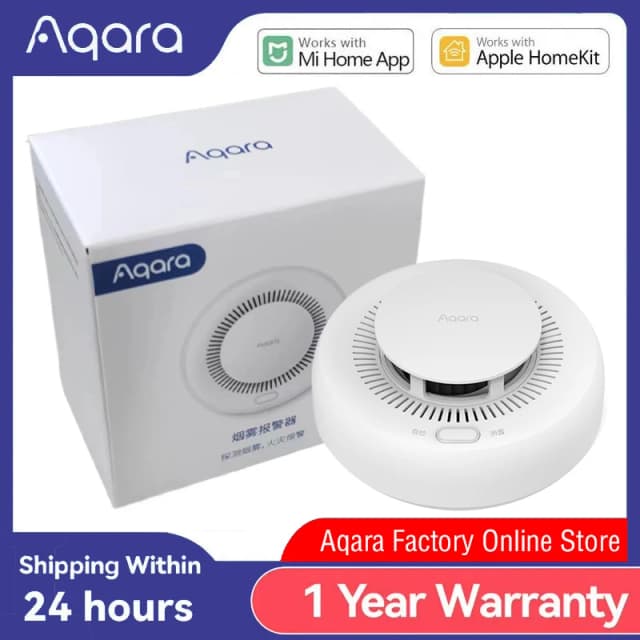 Умный детектор дыма Aqara ZigBee, умный монитор пожарной сигнализации, звуковое оповещение, приложение для домашней безопасности, дистанционное управление для Mi home Homekit