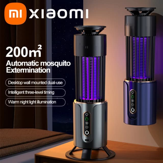 Xiaomi лампа от комаров ловушка для насекомых и мух фонарь для кемпинга USB синхронизация электрическая мухобойка открытый репеллент от насекомых