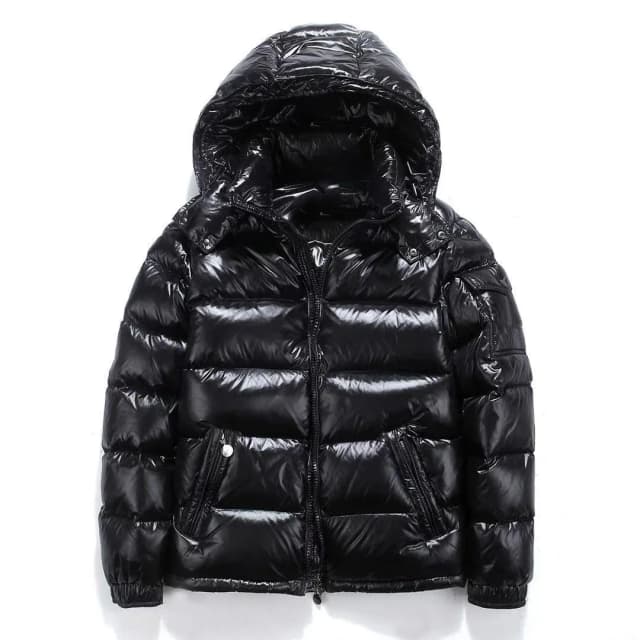 Новые глянцевые пуховики мужские куртки короткие зимние женские с капюшоном утолщенные теплые морозостойкие куртки-кардиганы с длинными рукавами