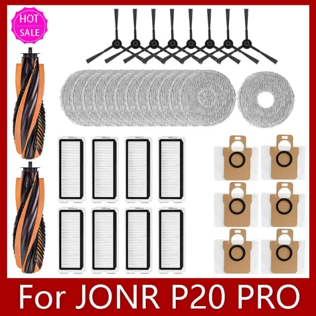 Для робота-пылесоса JONR P20 PRO/T5 Pro, аксессуары, основная боковая щетка, фильтр Hepa, швабра, тканевый мешок для пыли, замена
