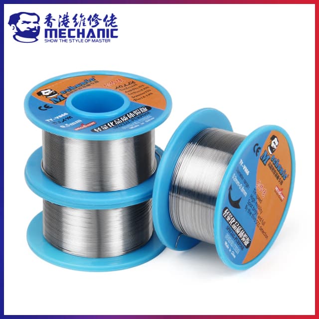 МЕХАНИК TY-V866 40 г Мягкая канифольная ядра 183 ℃   Точка плавления 0,2-0,8 мм, экологическая паяльная проволока высокой чистоты, сварочный флюсовый железный кабель