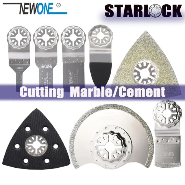 NEWONE Starlock 1 шт., пильные полотна из нержавеющей стали/алмаза, подходят для электропитания, осциллирующие инструменты, многофункциональные инструменты, лезвия для триммера для ремонта