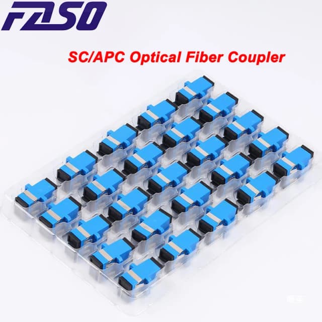 FASO 100/200/500 шт. SC UPC Simplex одномодовый оптоволоконный адаптер SC оптоволоконный соединитель SC APC оптоволоконный фланец SC разъем