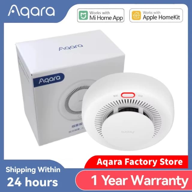 Оригинальный детектор дыма Aqara, датчик пожарной сигнализации, монитор Zigbee 3,0, звуковое оповещение, умный дом, безопасность, работа с приложением Mi Home Homekit