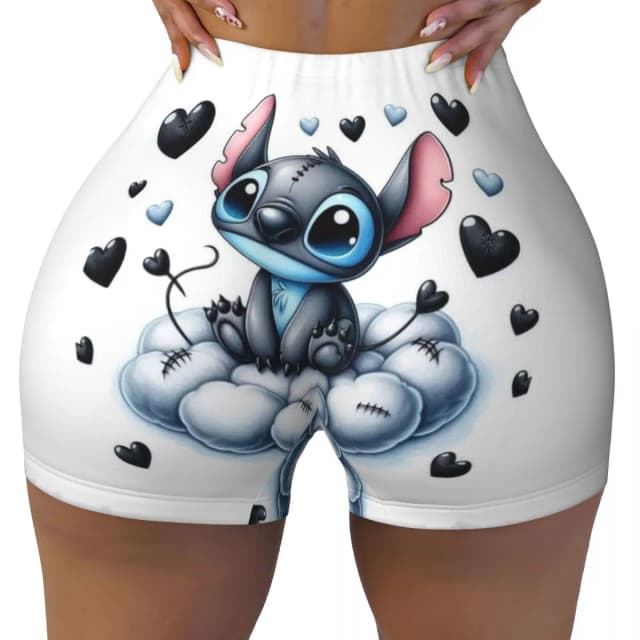 Женские шорты для бега и спортзала из мультфильма SLilo And Stitch