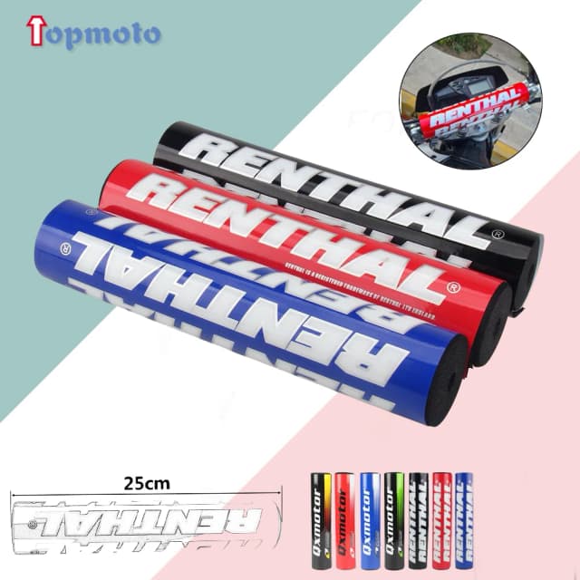 Накладки на руль длиной 25 см для Renthal, перекладина на руль 7/8 дюйма для Honda, KTM, Yamaha, Kawasaki, ATV, грязевой мотоцикл