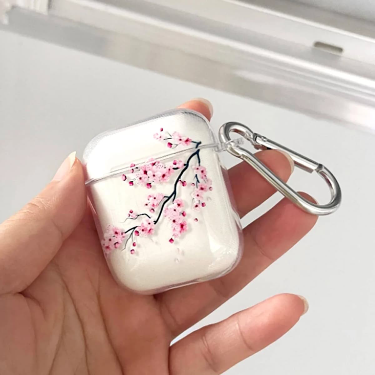 Прозрачные чехлы из ТПУ Sakura на заказ для Airpods pro 2nd 4, модный силиконовый чехол для наушников для AirPods 1/2/3, чехол