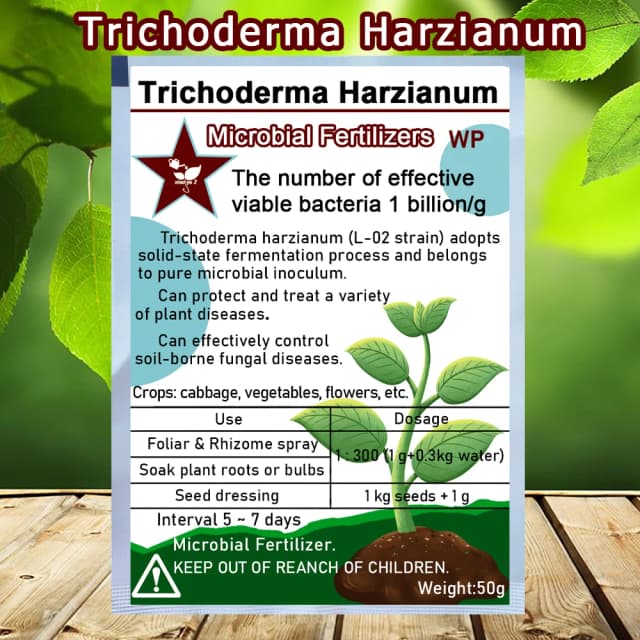 Trichoderma Harzianum, микроскопическая грунтовая грибка, универсальное бионадобрение, микробиологическое удобрение, защищает растения для сада