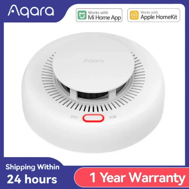 Датчик дыма Aqara Zigbee 3,0, умный детектор дыма, пожарная сигнализация, монитор, звуковое оповещение, Домашняя безопасность, работает с приложением Xiaomi Mi Home Homekit