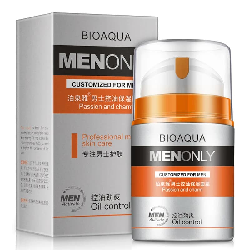 Бренд BIOAQUA, для мужчин, уход за кожей, глубокое увлажнение, увлажнение, контроль жирности, отбеливающий крем для лица, против морщин, против старения, дневной крем, 50 г