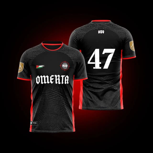 Мужская футболка Maillot Omerta 47, повседневный черный, белый топ, одежда y2k