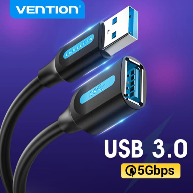 Vention USB 3,0 удлинитель USB 3,0 2,0 кабель удлинитель данных для ПК Smart TV Xbox One SSD Быстрая скорость USB кабель удлинитель