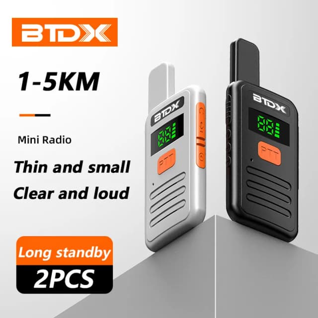 BTDX 2 шт. Мини-рация PMR 446 Портативная двусторонняя радиостанция ht PTT Рация S1 Портативное радио для охоты в кафе