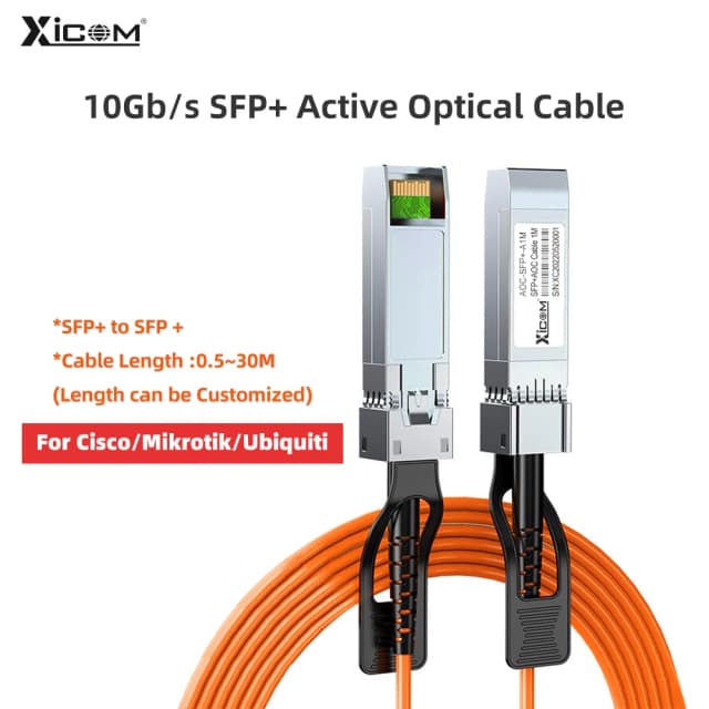 10G SFP+ to SFP+AOC OM2 3M/5M/7M LSZH 10GBASE Активный оптический кабель SFP (AOC) для Cisco, MicroTik, Ubiquiti... и т. д., оптоволоконный переключатель