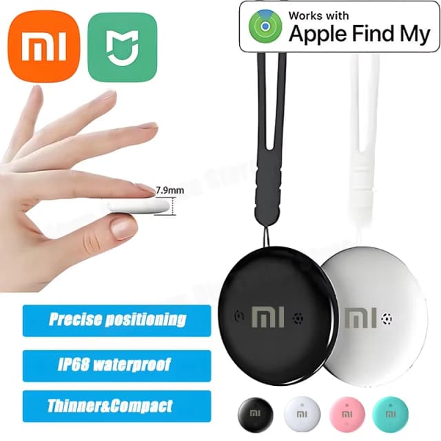 Xiaomi Air Tag Bluetooth GPS трекеры работает с Apple Find My Global позиционирование умный трекер для ключевого кошелька анти-потерянное устройство