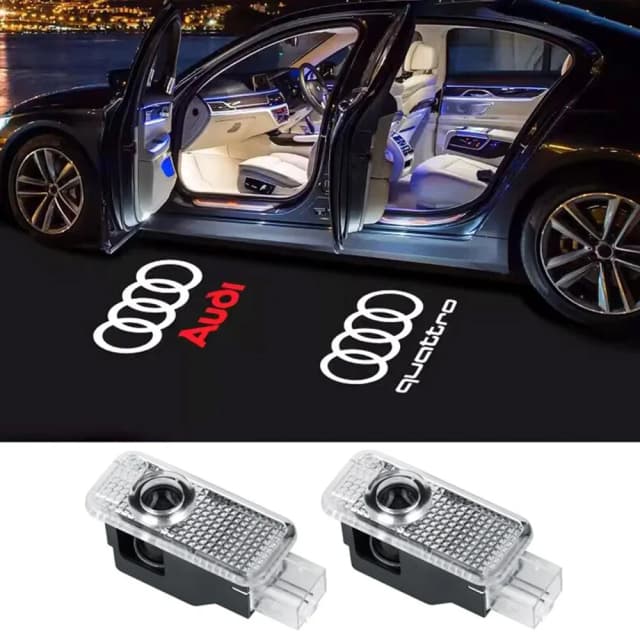 2 шт. приветственные огни двери автомобиля для Audi A1 A3 8P 8V A4 A5 A6 A7 A8 Q3 Q5 Q7 Q8 Sline TT Logo Projector Ghost Shadow Lamp