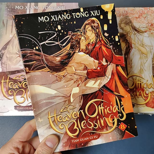 Книга книга Vol.1-8 Tian Guan Ci Fu для манги, книга на английском языке, книга с благословениями, комикс 1/2/4