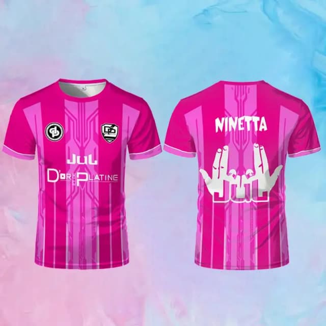 НОВОЙ Toto Ninetta Maillot Jul Jersey французский рэпер Co-branded Juldtp дыхающая футбольная рубашка мальчики девушки удобные подарковые топы