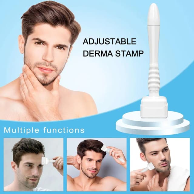 Профессиональный штамп Derma 140, титановый регулируемый штамп Derma Microneedling, стерильный для хлеба на лице, 1 шт.