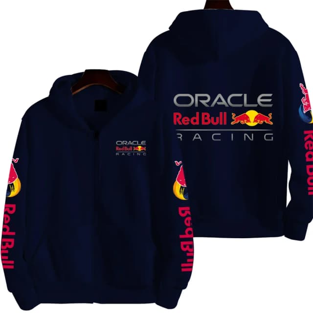 Роскошный бренд Red Bull пара толстовка с капюшоном на молнии мужская осенне-зимняя куртка с капюшоном для гонок на открытом воздухе экстремальная спортивная одежда