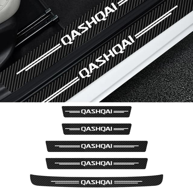 5 шт./компл. наклейка на порог автомобиля для Nissan Qashqai J10 J11 J12 2013 2015 2016 2017 2018 2019 2020 2021 эмблема Qashqai