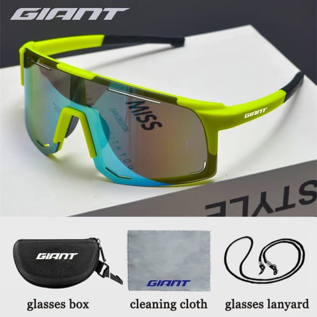 Giant 【Профессиональный класс】 Солнцезащитные очки для езды на велосипеде и рыбалки — защита от ультрафиолета, антибликовые, ударопрочные, для занятий спортом на открытом воздухе с футляром