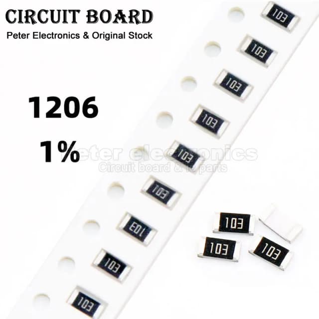 100 шт. 1% 1206 SMD резистор 0R ~ 10M 1/4W 0,1 1 10 100 150 220 330 Ом 1K 2,2K 4,7K 10K 100K 1R 10R 100R 150R 220R 330R 1M