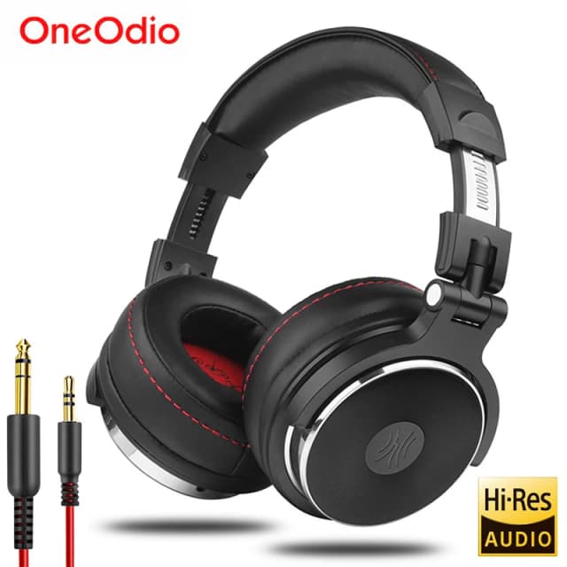 Проводные наушники Oneodio, профессиональные студийные DJ-наушники с микрофоном, гарнитура Hi-Res, мониторинг для музыкального телефона