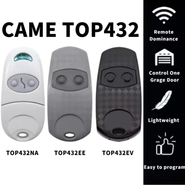 Came Top432Na Top432Ee Top432Ev Top433,92 МГц двухканальный пульт дистанционного управления для гаражных ворот, передатчик клонирования лица к лицу
