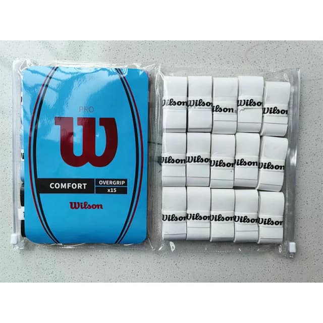 15 шт., ручка для теннисной ракетки Wilson, поглощающая повязка, ручка из искусственной кожи, ручка для ракетки для бадминтона, теннисная лента, ручка для ракетки Padel