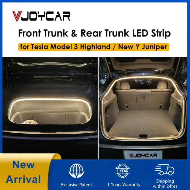 VJOYCAR 2025 Новая модель Y Juniper New 3 Highland Задний передний багажник Водонепроницаемая светодиодная лента Атмосфера Осветляет свет Plug & Play