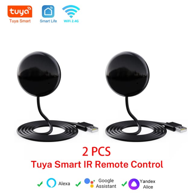 Tuya Smart WiFi ИК-пульт дистанционного управления Универсальный для управления умным домом для ТВ-кондиционера работает с Alexa Google Home Яндекс Алиса