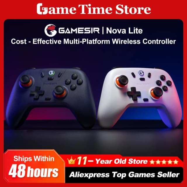 Игровой контроллер GameSir Nova Lite Bluetooth для ПК Nintendo Switch iOS и Android. Доступен в новых Colorways с эффектом Холла.